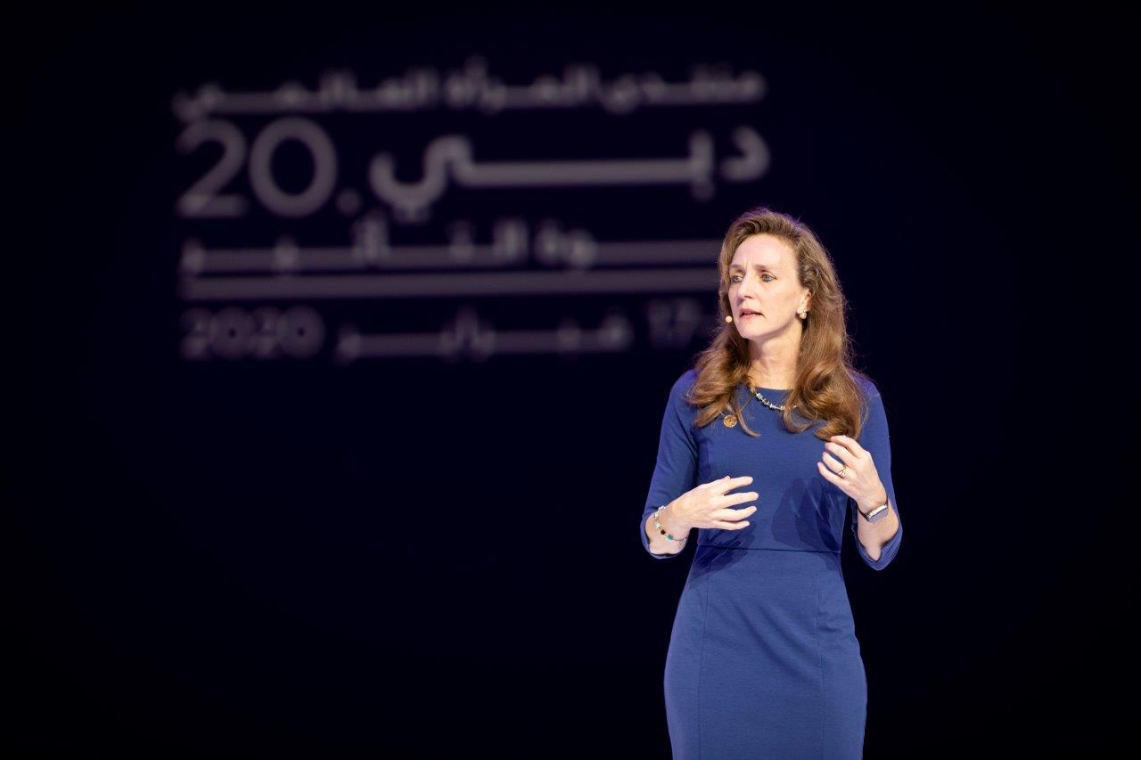 Laura Lane champions the power of women during her address at Global Women’s Forum Dubai 2020